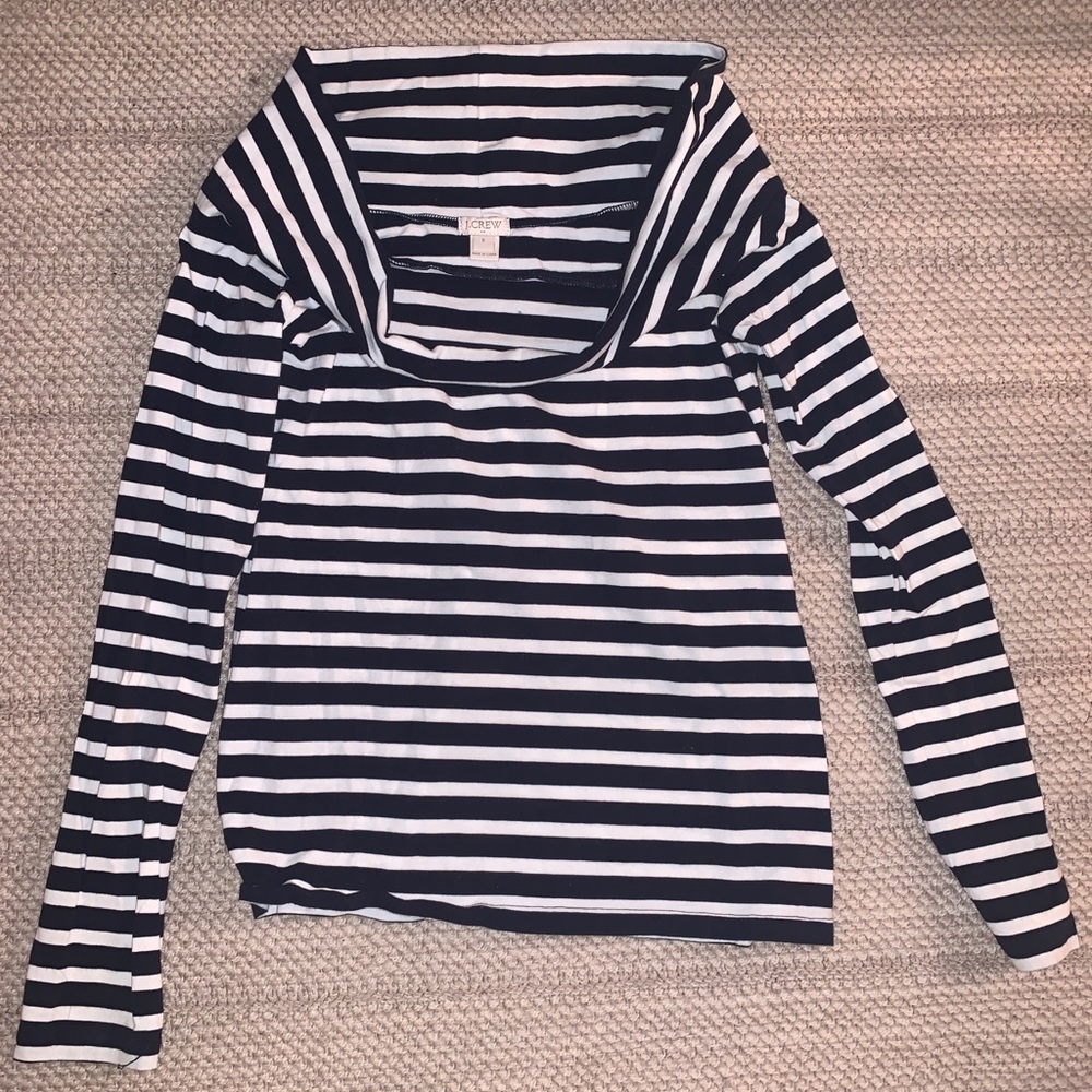 J. Crew striped turtleneck S